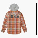 Camisa de franela de Jacquard Supreme con capucha