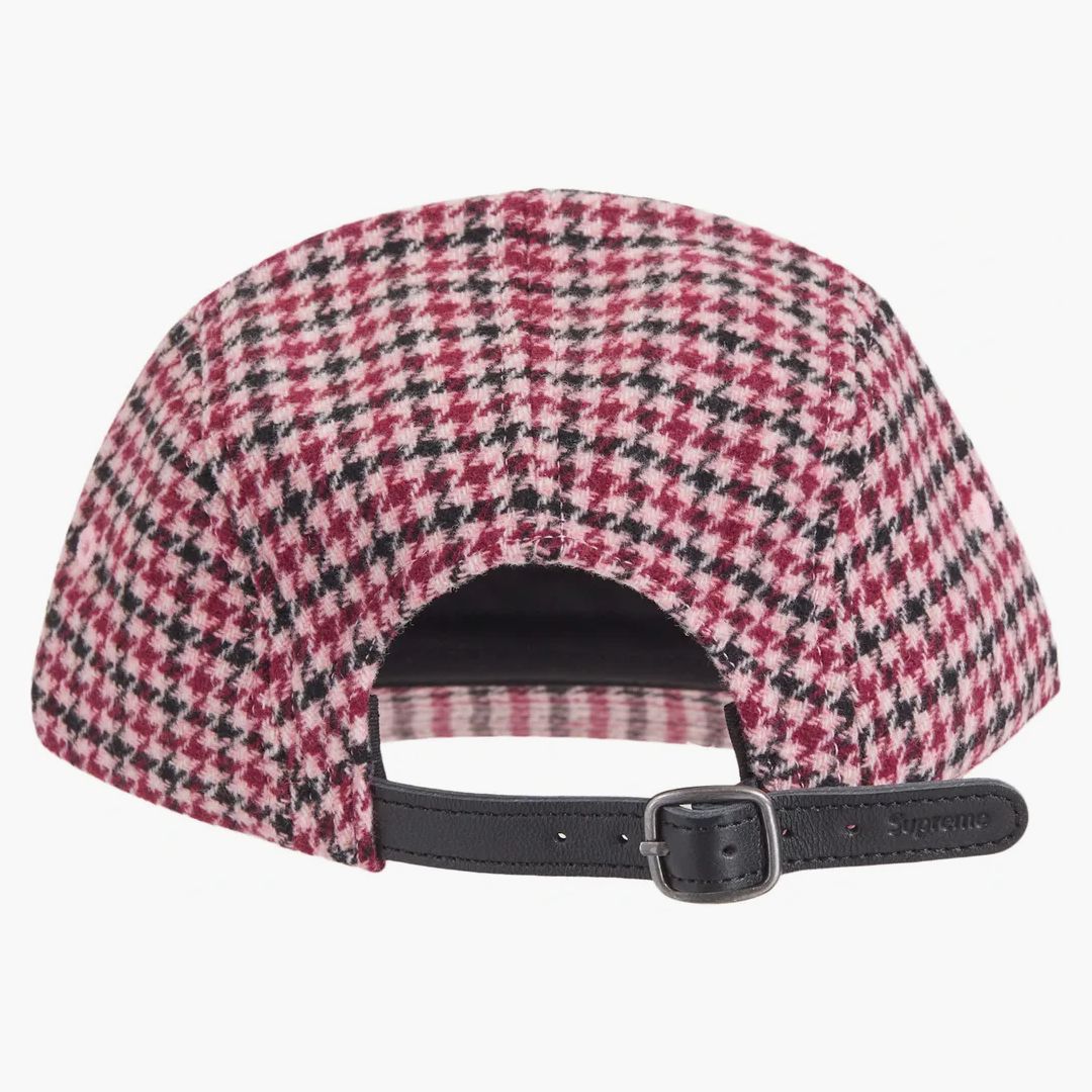 帽子 [supreme] Houndstooth Wool Camp Cap Pink Supreme Houndstooth Wool Camp Cap Pink - FW23 - US