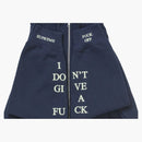 Supreme Idgaf Zip Up Hooded Sweatshirt Navy