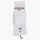 Supreme Jordan Crew Socks White