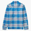 Supreme Lined Flannel Snap Shirt Blue
