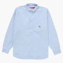 Supreme Loose Fit Flannel Oxford Shirt Blue