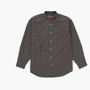 Supreme Loose Fit Stripe Shirt Gray