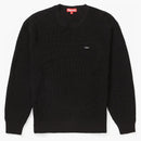 Supreme Mélange Rib Knit Sweater Black
