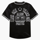 Supreme Mitchell y Ness Satin Baseball Jersey Black