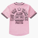 Supreme Mitchell & Ness satin baseball jersey pink