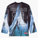 Jersey di hockey supremo di hockey nero