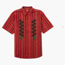 Supreme aguja de aguja s/s camisa raya dorada