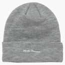 Supreme New Era Box Logo Beanie (fw18) Heather Grey