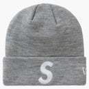 Supreme New Era S Logo Beanie Heather Grey