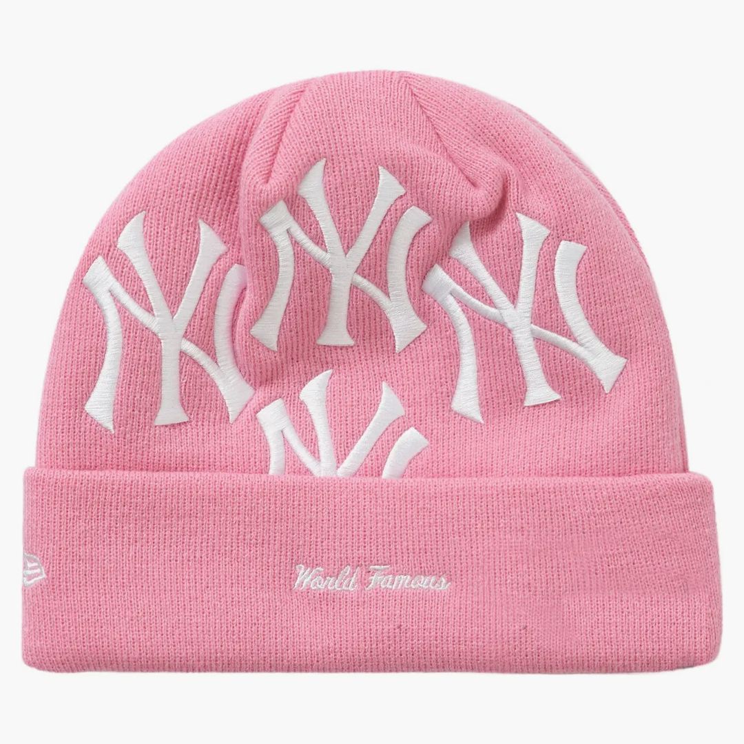 Supreme Yankees Beanie Pink - Kup w Hypenegan