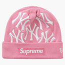 Supreme New York Yankees New Era Box Logo Beanie Pink