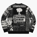 Supreme Newsprint Sweater Black