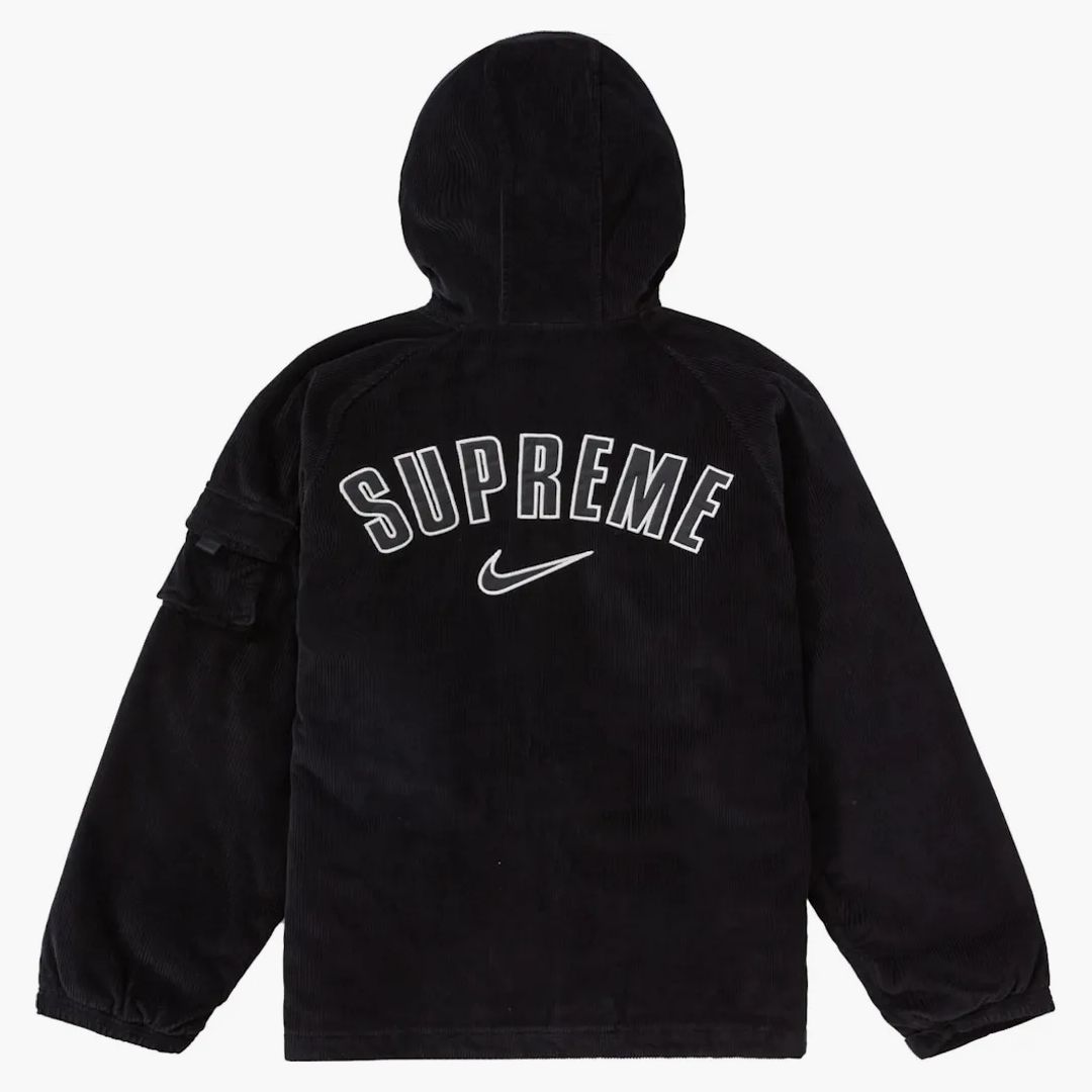 Supreme × Nike Corduroy Cap Black Supreme X Nike Arc 6-Panel-Buy at Hypeneedz