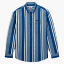 Supreme Nike Cotton Till Shirt Blue Stripe