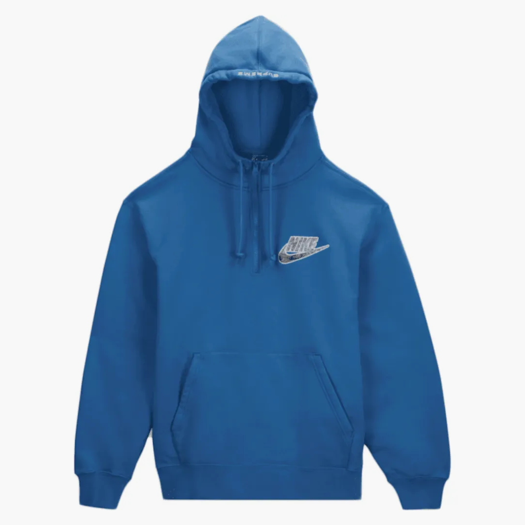 Nike Supreme Zip Hoodie Supreme Nike Half Zip Hooded Sweatshirt Blue