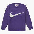Supreme Nike Swoosh Sweater Purple