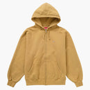 Supreme Overdyed Small Box Zip-up Hooded Sweatshirt Sand