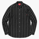 Supreme Oxford Shirt (FW18) Stripe negro