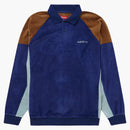 Supreme Paneled Velour L/S Polo Dark Royal