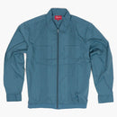 Supreme Pin Tuck Zip Up Shirt Light Blue