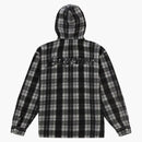Supreme Printed Hooded Flannel Shirt Black