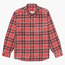 Supreme Printed Plaid Shirt Red