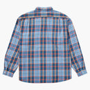Supreme sweater plaid flannel shirt blue