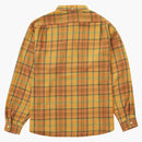 Supreme Pullover Plaid Flannel Shirt Gold