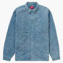 Supreme Quilted Corduroy Shirt Slate Blue
