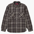 Supreme Quilted Flannel Snap Shirt Black