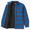 Supreme Quilted Plaid Flannel Shirt Dusty Royal