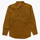 Supreme Raymond Pettibon Work Shirt Washed Brown