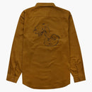Supreme Raymond Pettibon Work Shirt Washed Brown