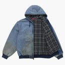 Supreme Reflective Arc Hooded Work Jacket Denim