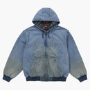 Supreme Reflective Arc Hooded Work Jacket Denim