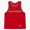 Nejvyšší drahokamový basketbalový dres červená