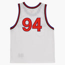 Supreme Rhinestone Basketball Jersey White