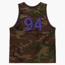 Supreme Rhinestone Basketball Jersey Woodland Camo