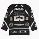Supreme Rhinestone Hockey Jersey Black