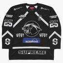 Supreme Rhinestone Hockey Jersey Black