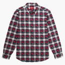 Supreme Rose Buffalo Plaid Shirt White