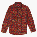 Supreme Roses Corduroy Shirt Red