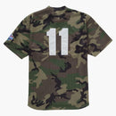 Supreme s logotipo de béisbol Henley Woodland Camo