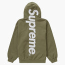 Supreme Satin Appliqué Hooded Sweatshirt (fw23) Light Olive
