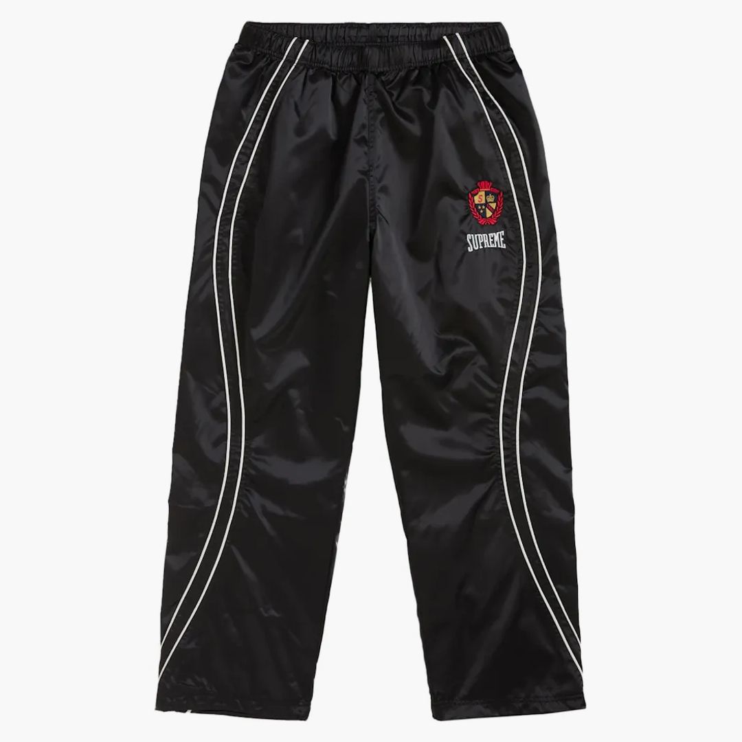 【L】Supreme Satin Track Pant Supreme Satin Track Pant Black Men's - SS24 - US