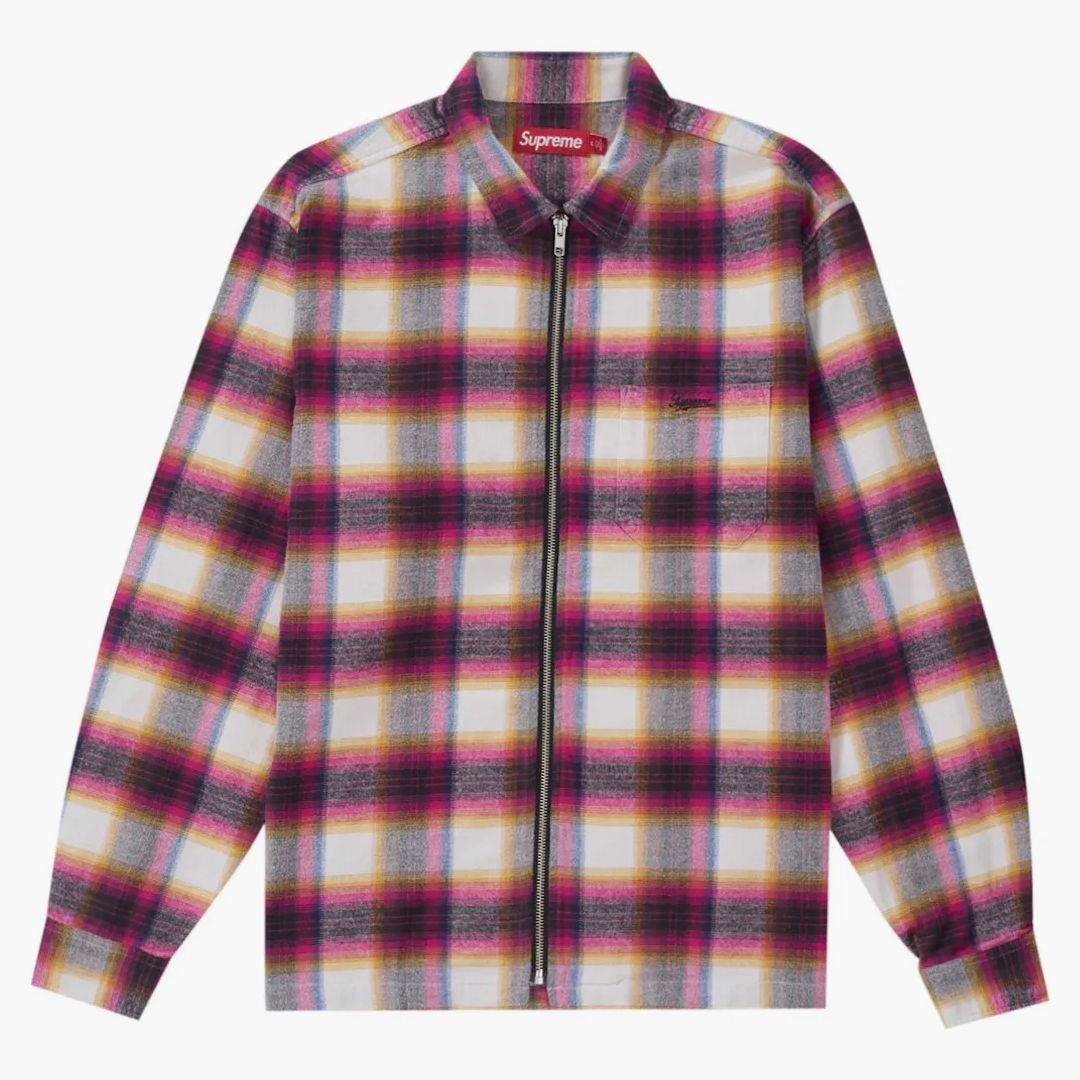 Supreme Plaid Flanell Zip Up - Kup w Hypenedz