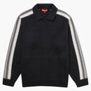 Supremo de manga con cremallera suéter negro