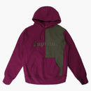 Supreme Split Old English Hooded Sweatshirt Plum