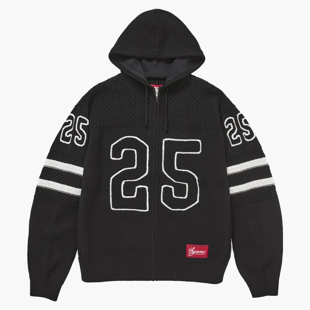 Supreme Zip Up Hoodie Black Compre en Hypeneedz